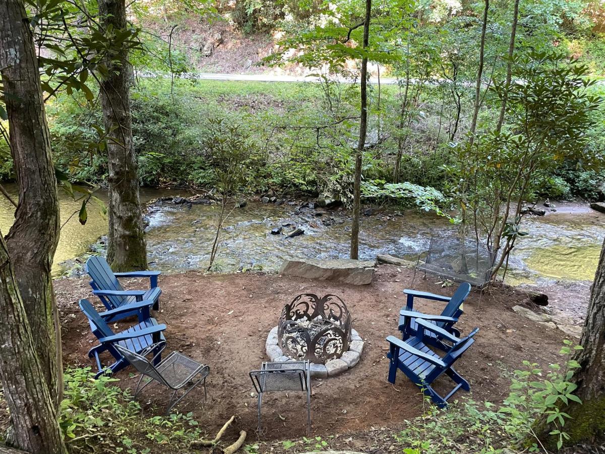 Cozy Creekfront Family Cabin-Pet Friendly -Gamerm-Hot Tub Hiawassee Exterior foto